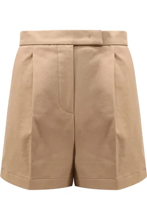 Max Mara Dames, Korte broeken, Bruin, Maat: M Katoen