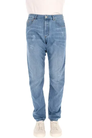 Brunello Cucinelli Heren, Jeans, Blauw, Maat: 2XL Denim