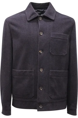 Circolo Heren, Jassen, Blauw, Maat: XL Velours