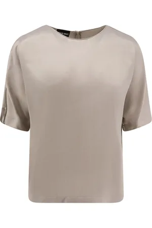 Giorgio Armani Dames, Blouses & Shirts, Grijs, Maat: M Viscose