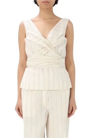 LIVIANA CONTI Dames, Tops, Wit, Maat: L
