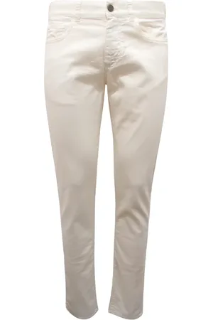CANALI Heren, Broeken, Wit, Maat: M