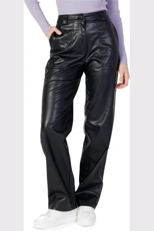 Calvin Klein Dames, Broeken, Zwart, Maat: S Poliester