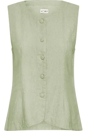 Ichi Dames, Tops, Groen, Maat: XS