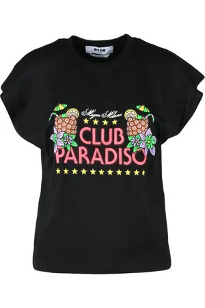 Msgm Dames, Tops, Zwart, Maat: S Katoen