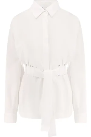 Max Mara Dames, Blouses & Shirts, Wit, Maat: M Katoen