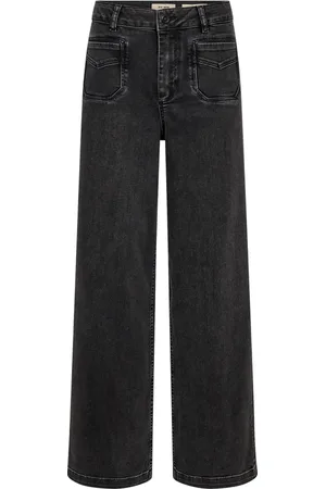 Mos Mosh Dames, Jeans, Zwart, Maat: W27 Katoen