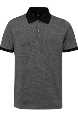 Dunhill Heren, Tops, Zwart, Maat: M Katoen