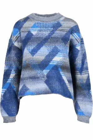 Emporio Armani Dames, Truien, Blauw, Maat: L Mohair
