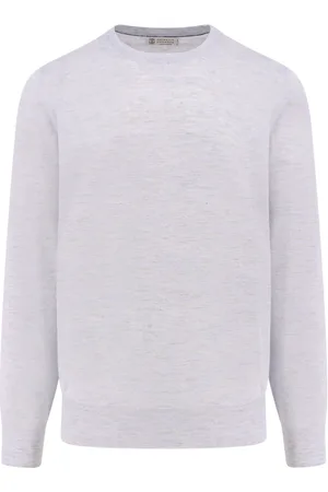 Brunello Cucinelli Heren, Truien, Blauw, Maat: 2XL Linnen
