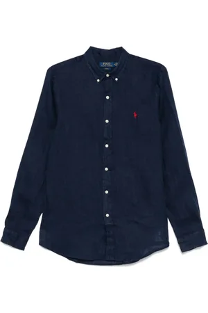 Ralph Lauren Heren, Overhemden, Blauw, Maat: S