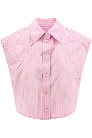 Alexander Wang Dames, Blouses & Shirts, Roze, Maat: S Katoen