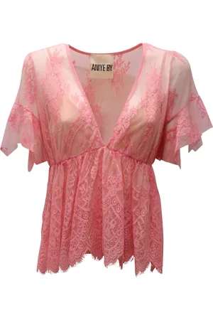 ANIYE BY Dames, Blouses & Shirts, Roze, Maat: S Poliester