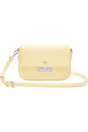 Lacoste Dames, Tassen, Geel, Maat: ONE Size Leer