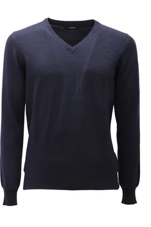 ALPHA STUDIO Heren, Truien, Blauw, Maat: M Wol