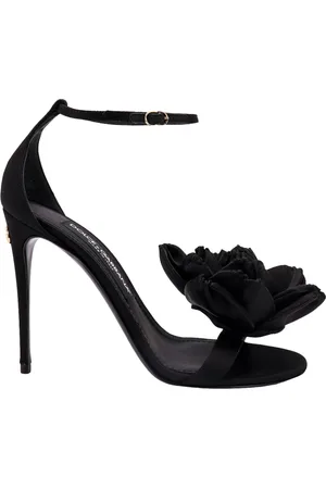 Dolce & Gabbana Dames, Schoenen, Zwart, Maat: 40 EU Satijn