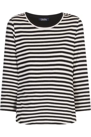 Max Mara Dames, Tops, Zwart, Maat: L Katoen