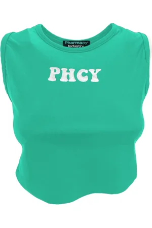 PHARMACY INDUSTRY Dames, Tops, Groen, Maat: L