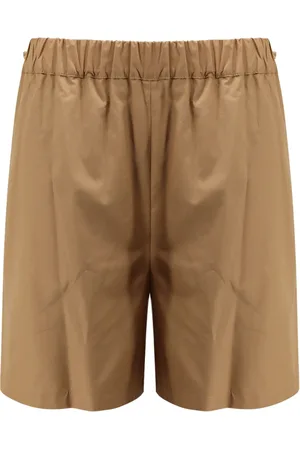 Max Mara Dames, Korte broeken, Bruin, Maat: S Katoen