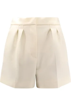 Max Mara Dames, Korte broeken, Wit, Maat: M Wol