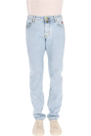 Jacob Cohen Heren, Jeans, Blauw, Maat: W32 Leer