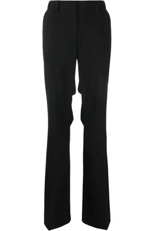 OFF-WHITE Dames, Broeken, Zwart, Maat: S