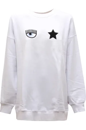 Chiara Ferragni Dames, Sweatshirts & Hoodies, Wit, Maat: M Fleece