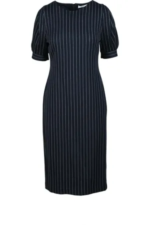 Max Mara Dames, Jurken, Blauw, Maat: L Katoen