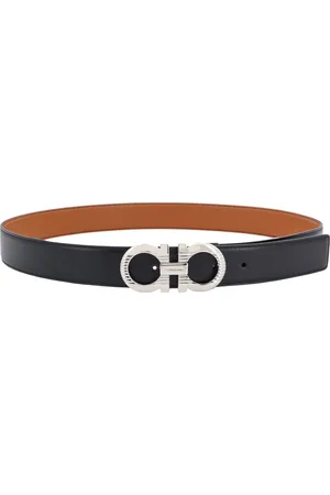 Salvatore Ferragamo Heren, Accessoires, Zwart, Maat: 85 CM Leer