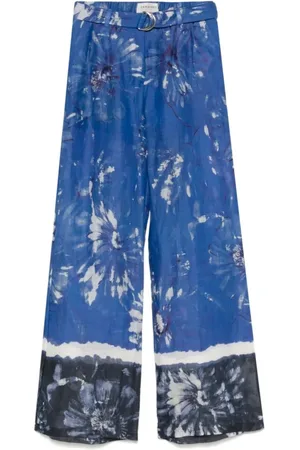 ERMANNO SCERVINO Dames, Broeken, Blauw, Maat: XS