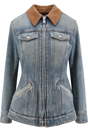 Alexander McQueen Dames, Jassen, Blauw, Maat: 2XS Katoen
