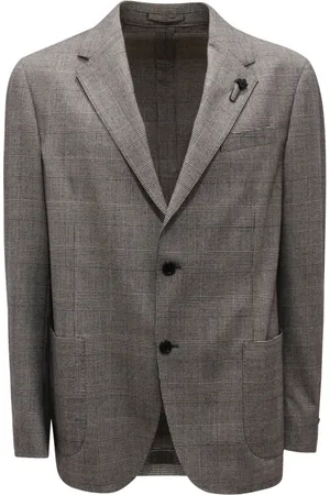 LARDINI Heren, Jassen, Grijs, Maat: XL Wol