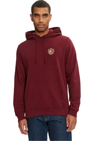 Tommy Hilfiger Heren, Sweatshirts & Hoodies, Bruin, Maat: L Katoen