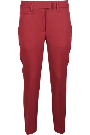 Dondup Dames, Broeken, Rood, Maat: W27 Poliester