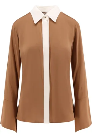 Max Mara Dames, Blouses & Shirts, Bruin, Maat: XS Zijde