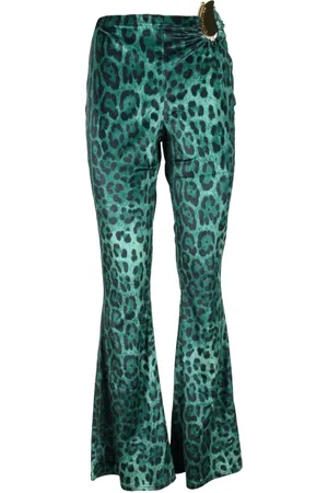 ALBERTO AUDENINO Dames, Broeken, Groen, Maat: L Spandex