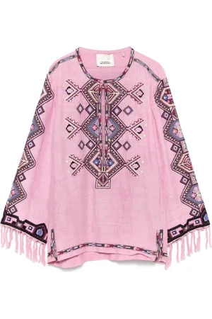Isabel Marant Dames, Blouses & Shirts, Roze, Maat: M Zijde