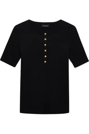 ANINE BING Dames, Tops, Zwart, Maat: S
