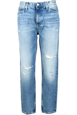 Calvin Klein Dames, Jeans, Blauw, Maat: W26 Katoen