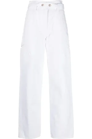 IRO Dames, Jeans, Wit, Maat: L Katoen