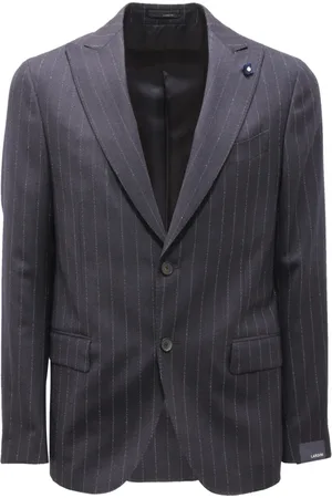 LARDINI Heren, Jassen, Blauw, Maat: M Wol
