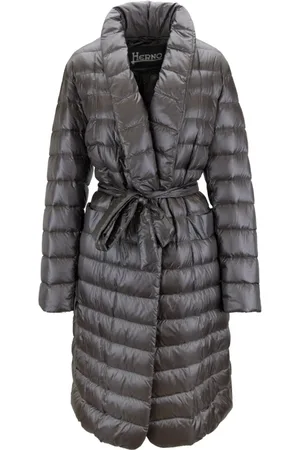 HERNO Dames, Mantels, Grijs, Maat: 2XL Polyamide