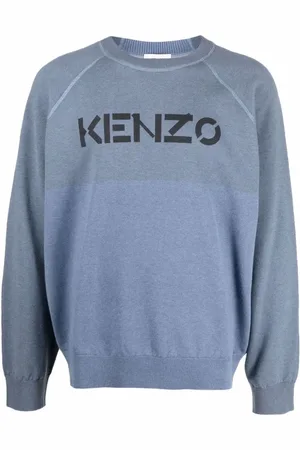 Kenzo Heren, Truien, Blauw, Maat: L Wol