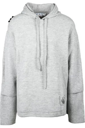 OFF-WHITE Heren, Sweatshirts & Hoodies, Grijs, Maat: S