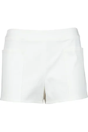 Max Mara Dames, Korte broeken, Wit, Maat: XS Katoen