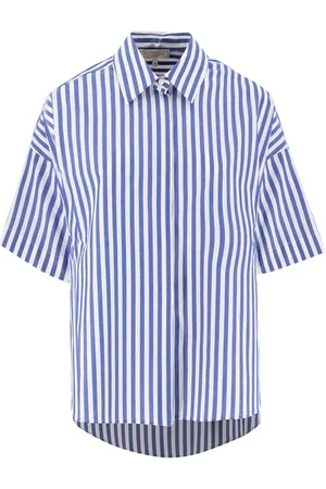 ANTONELLI Dames, Blouses & Shirts, Blauw, Maat: XS Katoen
