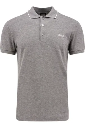 Ermenegildo Zegna Heren, Tops, Grijs, Maat: S Katoen