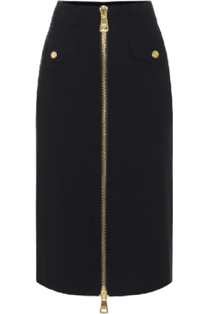 Elisabetta Franchi Dames, Rokken, Zwart, Maat: S Viscose