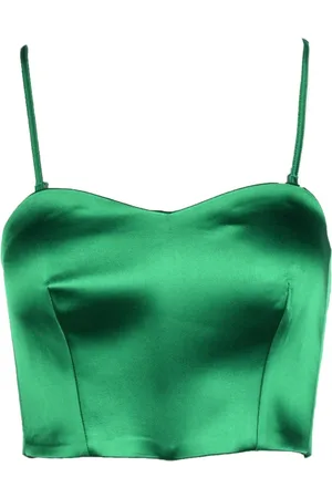 P.A.R.O.S.H. Dames, Tops, Groen, Maat: XS Satijn