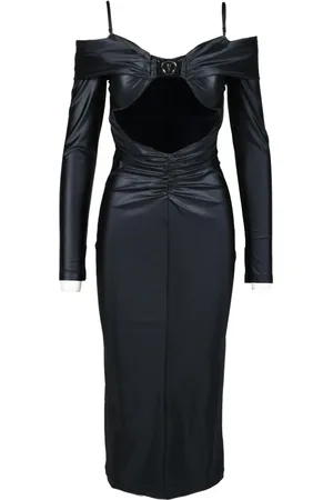 VERSACE Dames, Jurken, Zwart, Maat: XS Polyamide